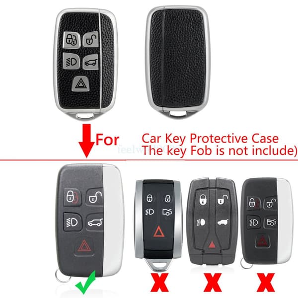 TPU Key Cover Protective Case For Jaguar XF XJ XK XE 5 Button Remote Fob Shell