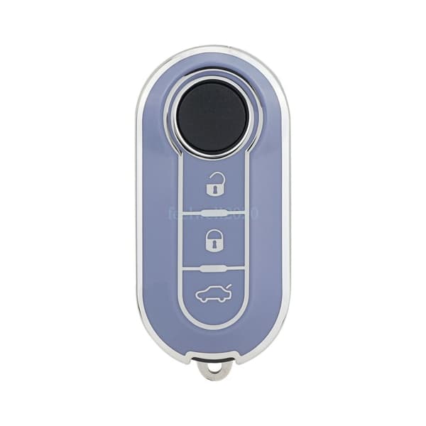 TPU Car Flip Key Case Cover Shell Fob For Fiat 500 Ducato Punto Peugeot Boxer