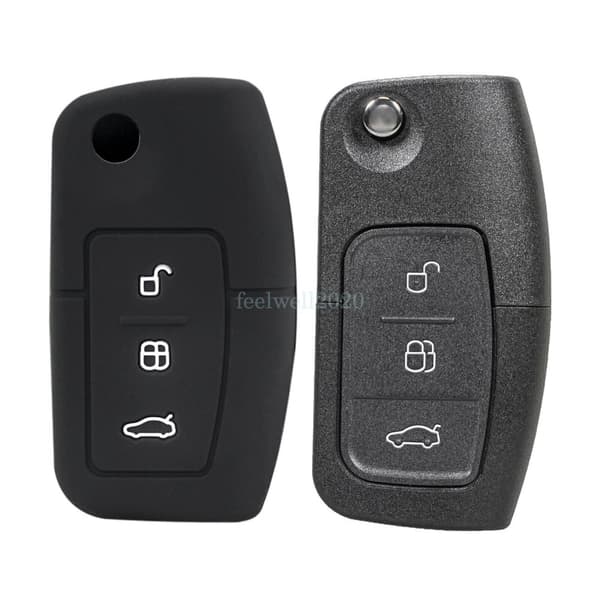 Silicone Cover Car Key Case For Ford Fiesta Focus Mondeo Falcon C-Max Eco Sport