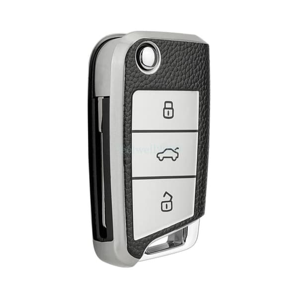 Flip TPU Key Case Cover For VW Polo Golf Tiguan SKODA SEAT Octavia Kodiaq Leon