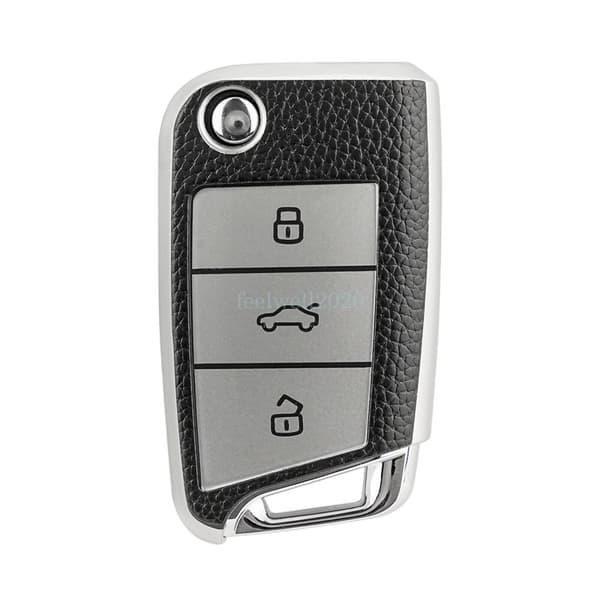 Flip TPU Key Case Cover For VW Polo Golf Tiguan SKODA SEAT Octavia Kodiaq Leon