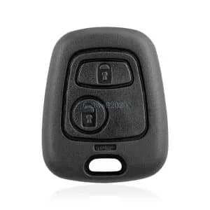 For Peugeot 206 2 Button Remote Key Fob Case Shell Cover + Battery Switches Kit