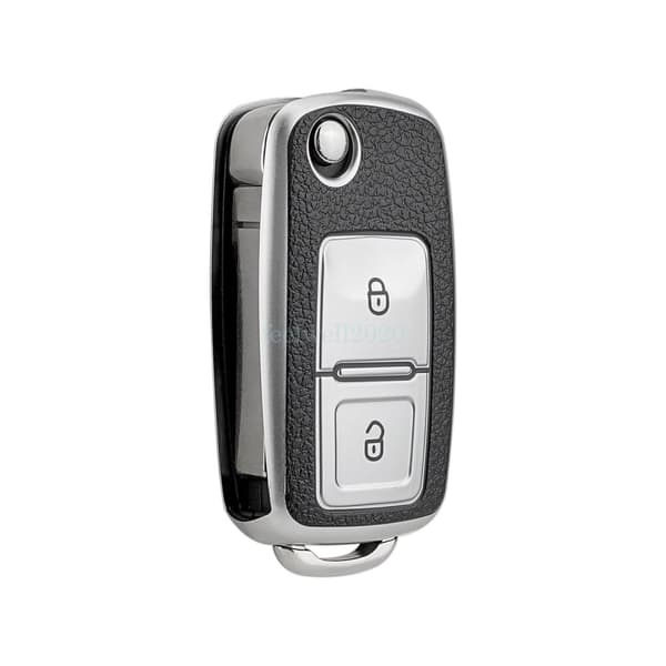 2 Button Car Flip Key Fob Cover Case For VW Transporter T5 T6 Golf MK4 Polo Bora