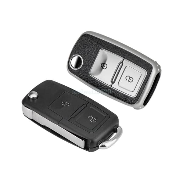 2 Button Car Flip Key Fob Cover Case For VW Transporter T5 T6 Golf MK4 Polo Bora