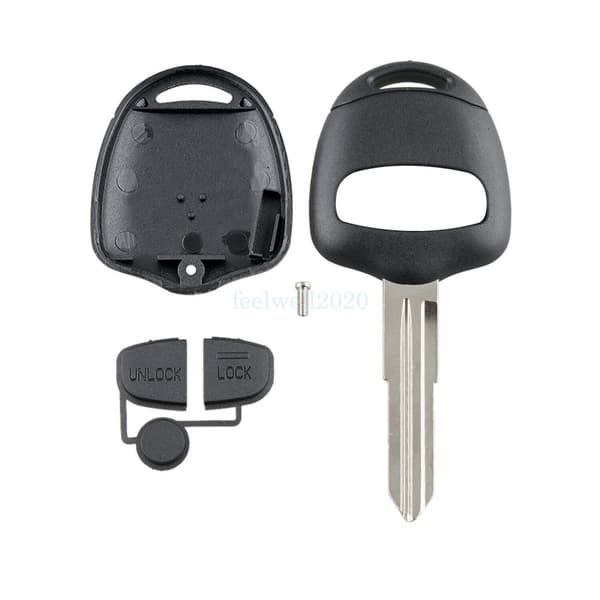 2 Button Remote Key Fob Case Battery for Mitsubishi L200 Shogun Lancer Outlander