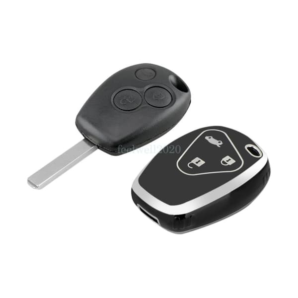 3 Button Key Cover Fob Shell For Renault Clio Dacia Logan Vauxhall Movano Vivaro