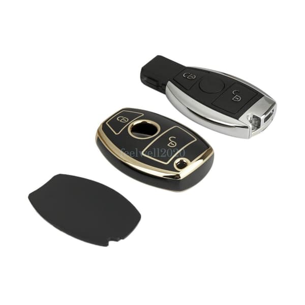 2 Button Remote TPU Car Key Fob Cover For Mercedes Benz A B C E S R SL Class CLK