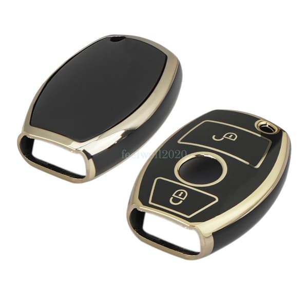 2 Button Remote TPU Car Key Fob Cover For Mercedes Benz A B C E S R SL Class CLK