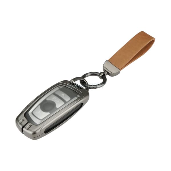 Zinc Alloy & Leather Key Fob Case Cover for BMW 1 2 3 4 5 6 7 Series X3 X4 F25