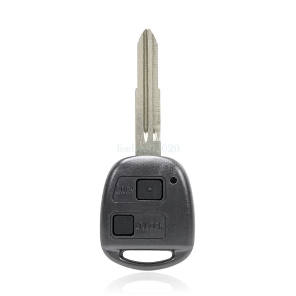 2 Button Remote Key Fob Case For Toyota Yaris Echo Celica + Rubber pad + Battery