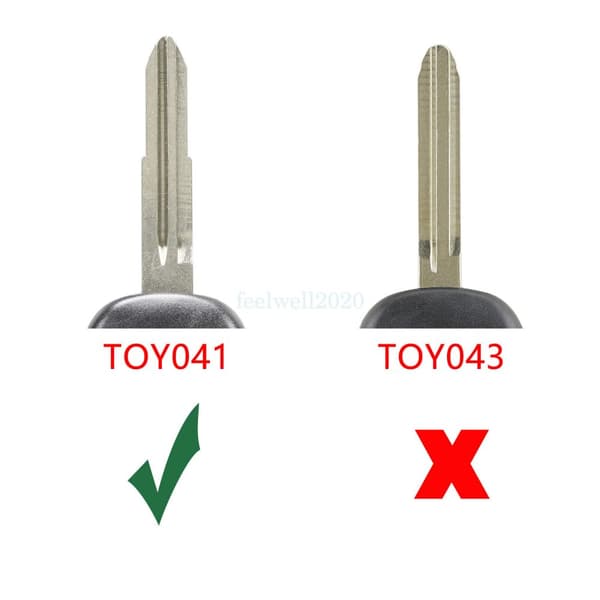 2 Button Remote Key Fob Case For Toyota Yaris Echo Celica + Rubber pad + Battery
