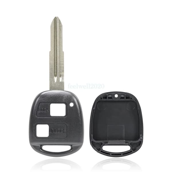 2Button For Toyota Yaris MR2 Celica Verso Corolla Echo Remote Key Fob Case Shell