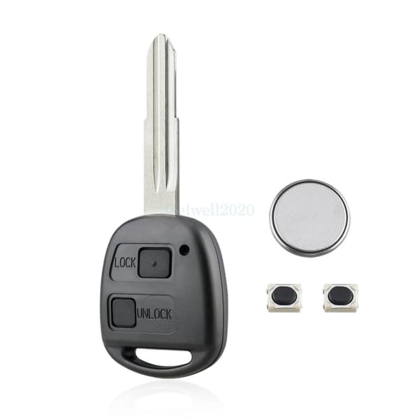 2Button For Toyota Yaris MR2 Celica Verso Corolla Echo Remote Key Fob Case Shell
