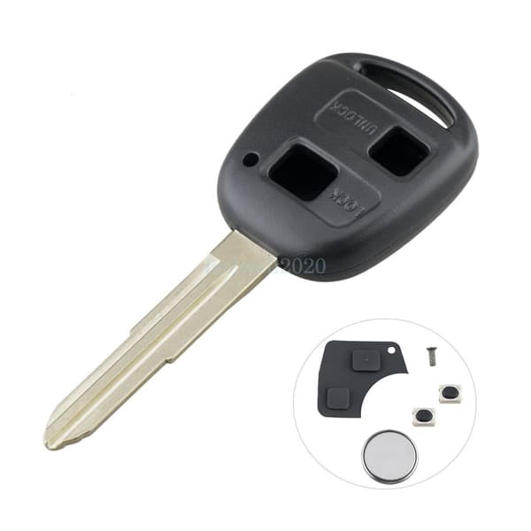 2Button For Toyota Yaris MR2 Celica Verso Corolla Echo Remote Key Fob Case Shell