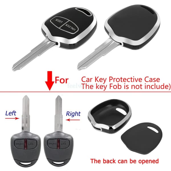 2 Button Key Cover for Mitsubishi Outlander L200 Lancer Montero Remote Fob Shell