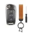 Miniatyrbilde 4 av 7: For Audi A3 S3 TT A4 S4 S6 Q7 Quattro 3 Button Remote Flip Key Fob Cover Shell