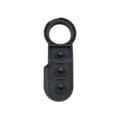 Miniatyrbilde 4 av 6: Rubber 3Button Key Pad For Fiat 500 Panda Punto Bravo Stilo Flip Remote Fob Case