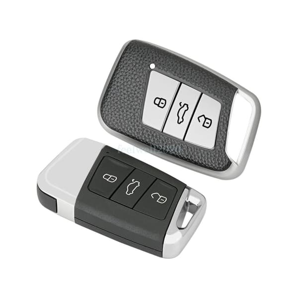 3Button Key Cover Protective Case Fob Shell For VW Passat B8 Skoda Kodiaq Superb