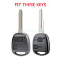 Miniatyrbilde 2 av 7: 3B TPU Car Key Cover Case Remote Fob For Toyota Land Cruiser Yaris Rav4 Corolla