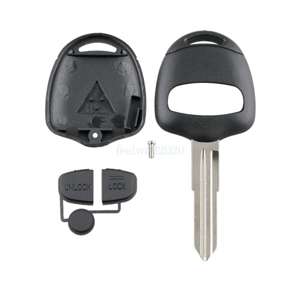 2 Button Fob Remote Key Case Shell For Mitsubishi L200 Shogun Lancer Outlander