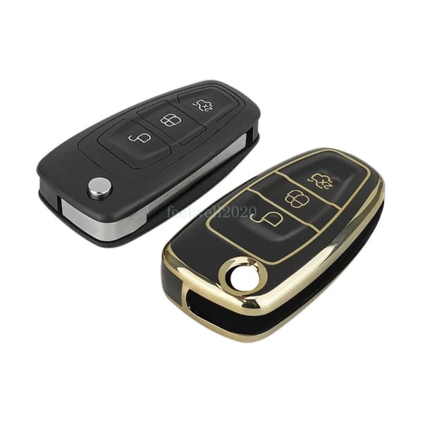 3 Button Key Cover Fob Case For Ford C-Max Focus Galaxy Mondeo Transit Custom
