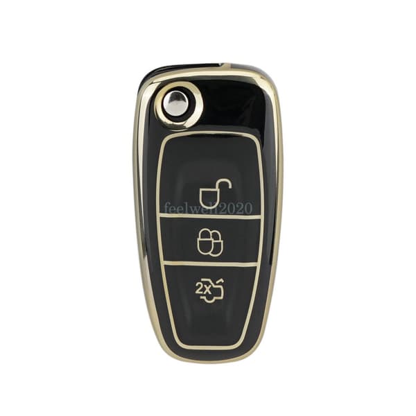 3 Button Key Cover Fob Case For Ford C-Max Focus Galaxy Mondeo Transit Custom