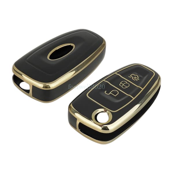 3 Button Key Cover Fob Case For Ford C-Max Focus Galaxy Mondeo Transit Custom