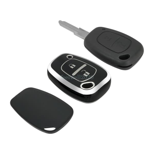 2 Button Remote Key Fob Cover for Renault Trafic Master Vauxhall Vivaro Movano