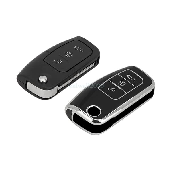 3 Button Flip Key Cover Fob Case For Ford Fiesta Focus Kuga Mondeo Galaxy Falcon