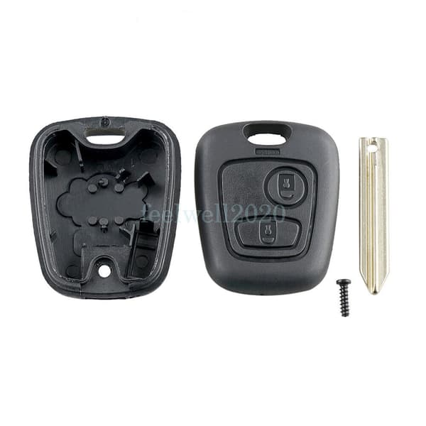 2 Button Remote Key Fob Case Blade For Citroen Xsara Picasso Berlingo Repair Kit