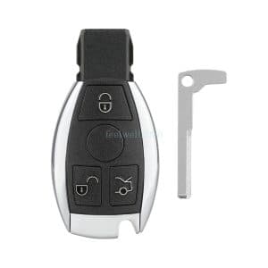 Key Fob Shell + Silicone Cover For Mercedes Benz S500 2000 2001 2002 2003 2004