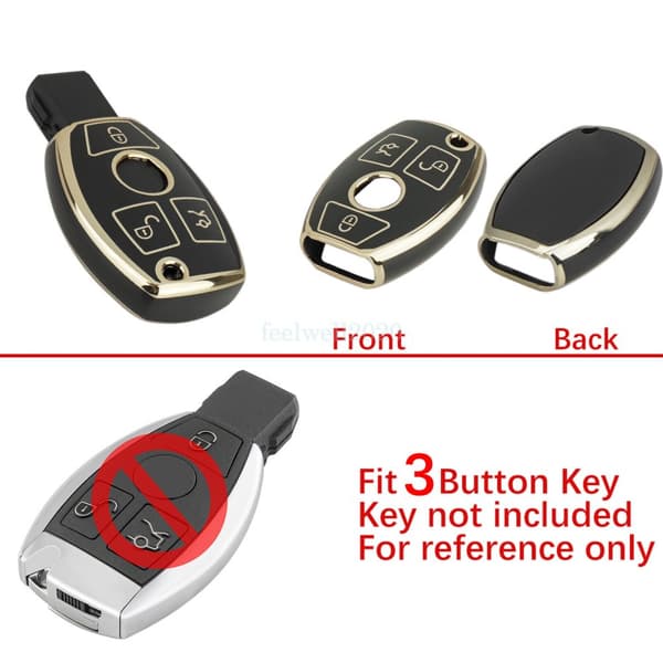 3B Key Fob Cover For Mercedes Benz A C E S G Class GLA CLA GLK Protector Case