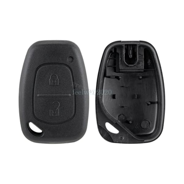 2 Button Remote Key Fob Case Shell + Switches For Renault Master Traffic Kangoo