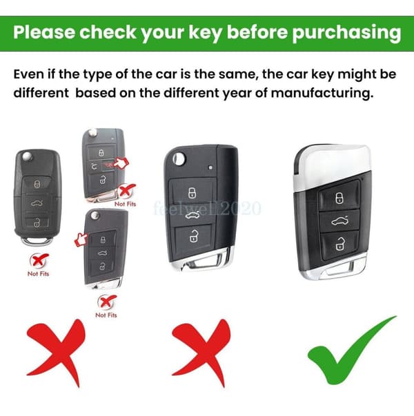 TPU Key Cover Protective Case Fob Shell For VW Passat B8 Skoda Kodiaq Superb