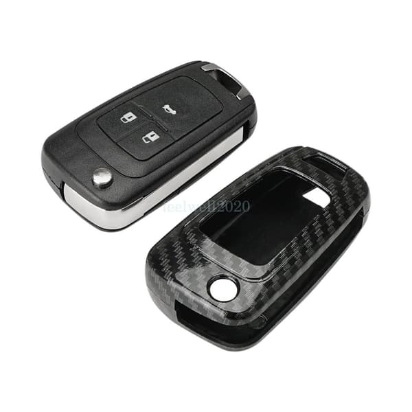 Carbon Fiber Car Key Shell Case Cover For Opel Vauxhall Astra J Insignia Corsa D