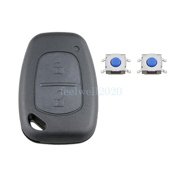 2 Button Remote Key Fob Case For Renault Trafic Master Vauxhall Movano Vivaro