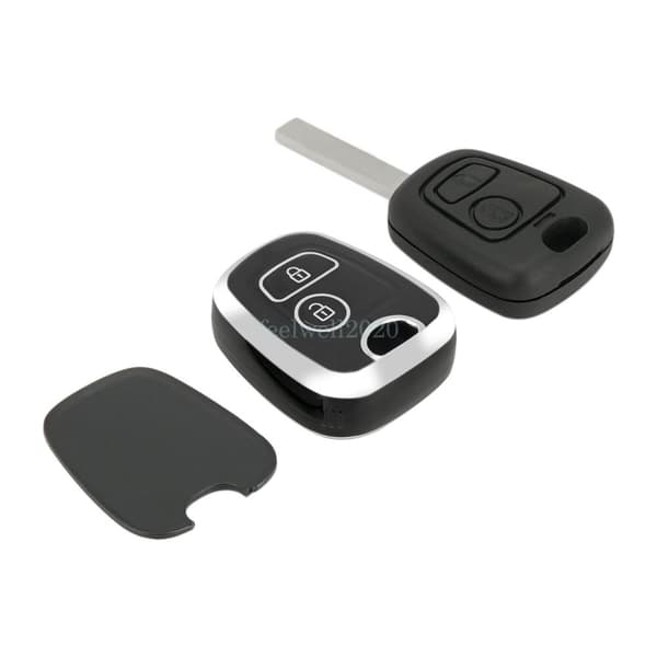 TPU 2 Button Key Fob Cover Case for Peugeot 107 207 307 407 206 306 406 Partner