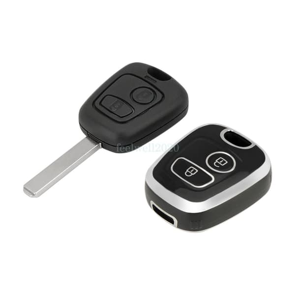 TPU 2 Button Key Fob Cover Case for Peugeot 107 207 307 407 206 306 406 Partner