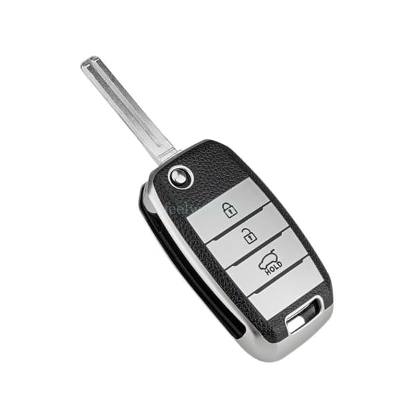 3 Button Flip Key Cover Case Fob Shell For Kia Rio Picanto Ceed Optima Sportage