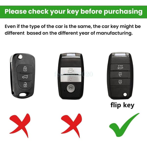 3 Button Flip Key Cover Case Fob Shell For Kia Rio Picanto Ceed Optima Sportage