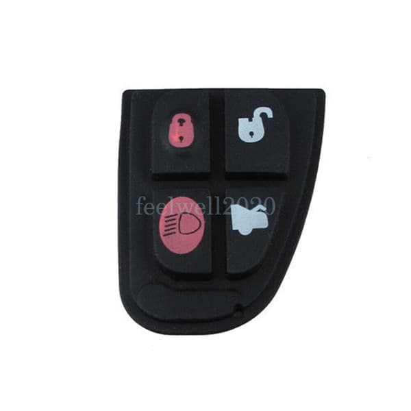 For Jaguar X-Type S-Type XF E S 4 Button Remote Key Fob Rubber Pad Repair Kit UK