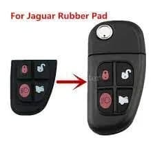 For Jaguar X-Type S-Type XF E S 4 Button Remote Key Fob Rubber Pad Repair Kit UK