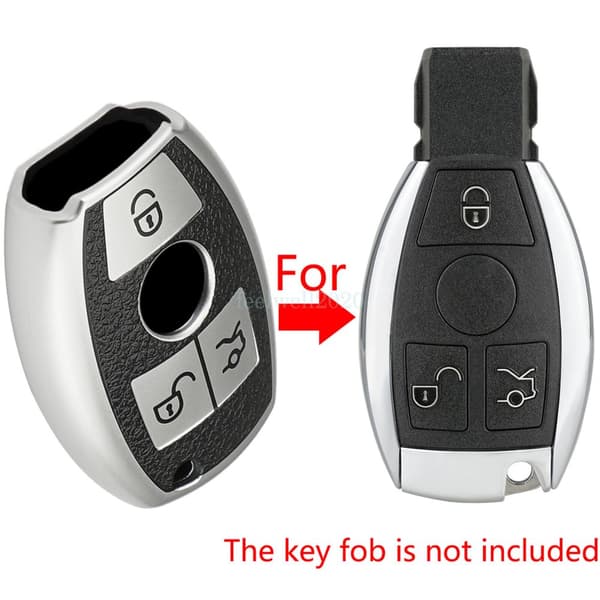 For Mercedes Benz W203 W204 W205 W211 W212 3Button Key Fob Case Protective Cover