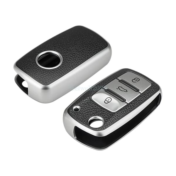 3 Button Key Case Cover For VW Golf Polo Jetta Caddy Tiguan Passat Remote Fob
