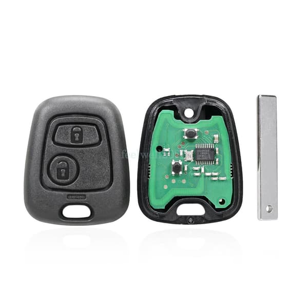 2Button 433MHz Smart Key Remote Fob For Citroen C1 C2 C3 Peugeot 107 207 307 407