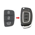 Miniatyrbilde 2 av 6: 3 Button Remote Key Rubber Pad Fob Case For Hyundai Santa fe 2016 2017 2018 2019