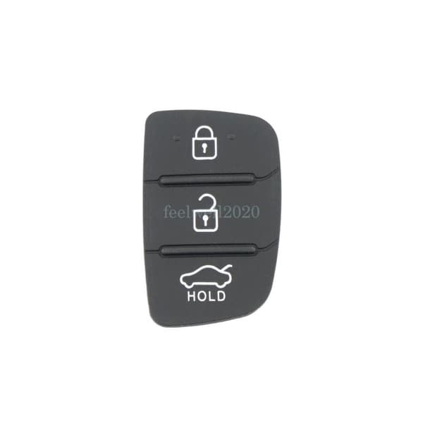 For Hyundai IX35 i20 Tucson 3 Button Car Remote Key FOB Case Rubber Pad Insert