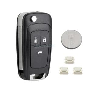 3 Button Flip Remote Fob Key Case Battery For Vauxhall Opel Astra J GTC CASCADE