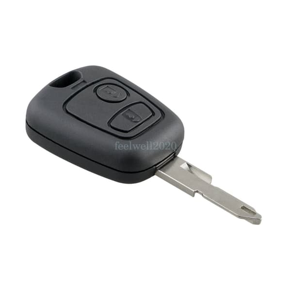 For Peugeot 206 107 207 407 2 Button 433MHz Remote Key Fob NE73 Blade ID46 Chip