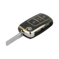 Miniatyrbild 4 av 7: TPU Key Cover Protector for VW Seat Skoda Flip Remote Car Key Case Fob 3 Button